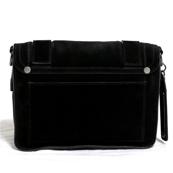 Proenza Schouler Black PS1 Black Suede Mini Crossbody Bag - Picture 2 of 7
